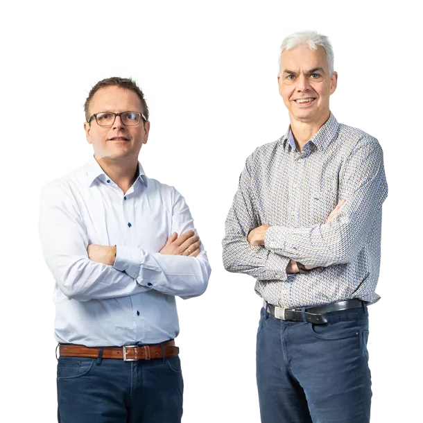 Chris Lukkien en Edwin Visser